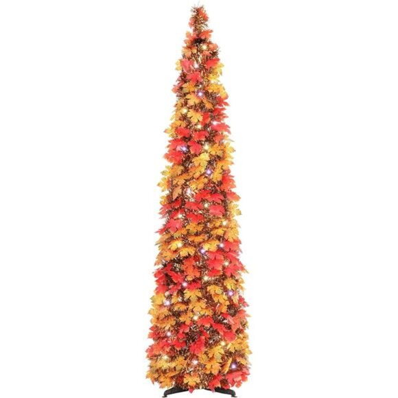 New NIETING Fall Tree Home Decor, Pop Up Tree with Lights & Timer & 8 Modes, - Picture 1 of 7